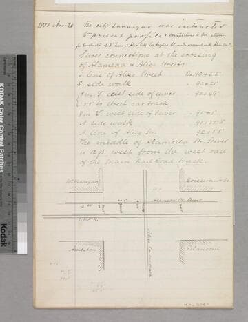 Aliso Street Sewer - intersection of Aliso St. & Alameda St