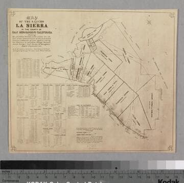 Map of the Rancho La Sierra