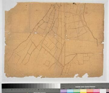 Plan de la Ciudad de Los Angeles : tracing of the large parcels to the east of Main Street