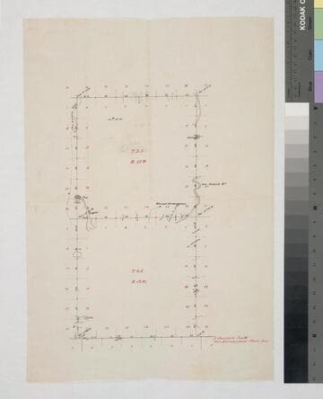 Rancho San Pedro T.3-4 S.R.13W. S.B.M. external boundary survey