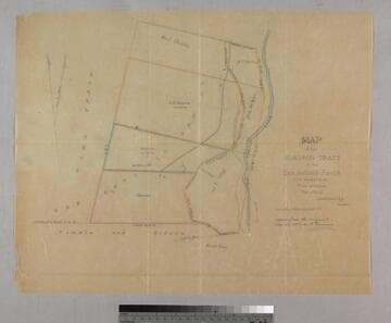 Map of the Slauson Tract on the San Antonio Ranch