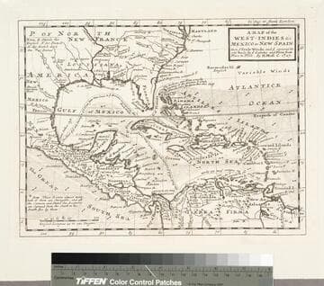 Map of the West-Infdies &c. Mexico or New Spain. Also the Trade Winds, and the several Tracts made by the Galeons and Flota from Place to Place. By. H. Moll G. 1727