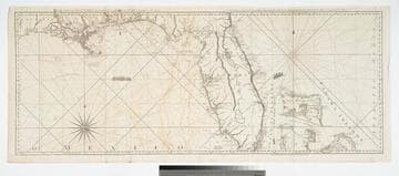 The Coast of West Florida and Louisiana by Thos. Jefferys, Geographer to His Majesty.: Peninsula and Gulf of Florida or Channel of Bahama with Bahama Islands, by Thos. Jefferys, Geographer to His Masjesty