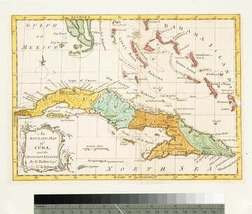 Accurate Map of Cuba, and the Adjacent Islands; by G. Rollos, Geogr