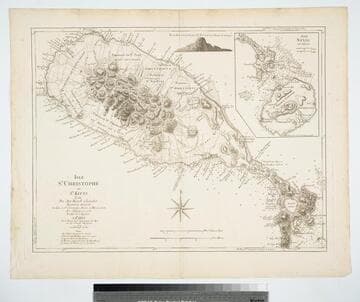 Isle St. Christophe ou St. Kitts levé