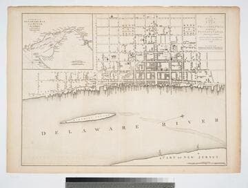Plan of the City of Philadelphia, the Capital of Pennsylvania, from an Actual Survey by Benjamin Easburn, Surveyor-General 1776