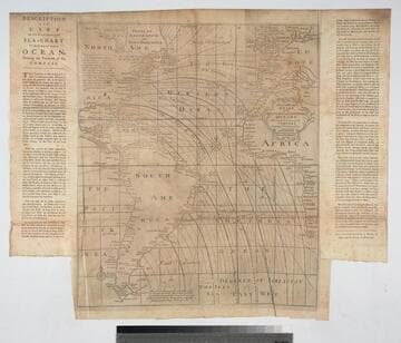 New and Correct Chart of the Western and Southern Oceans, Shewing the Variation of the Compass