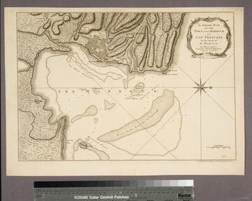 Authentic Plan of the Tolwn and Harbour of Cap-Francois in the Isle of St. Domingo. By Thomas Jefferys Geographer to His Royal Highness the Prince of Wales