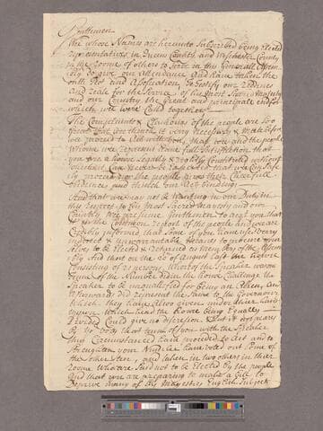 Willett, Thomas & others. To the Assembly of New York : Remonstrance of the representatives in Queens County and Westchester County