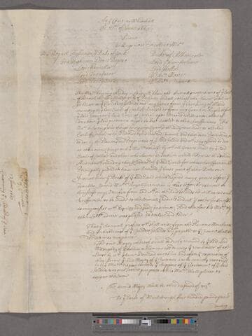 Great Britain. Privy Council. Order in Council for Settling ye Interests in ye Caribbee Islands