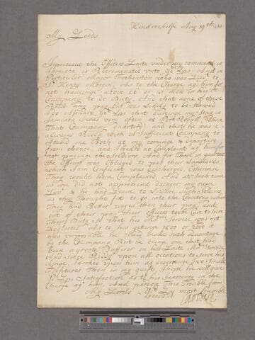 Howard, Charles, 1st Earl of Carlisle, 2d crea. To the Commissioners of H.M. Treasury