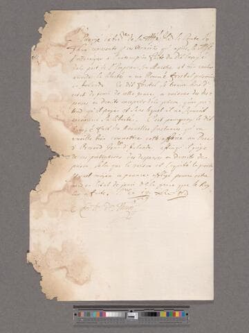 Thun, Franz Sigmund, Graf von. Memoir applying for the liberty of Forstal, a prisoner in Ireland