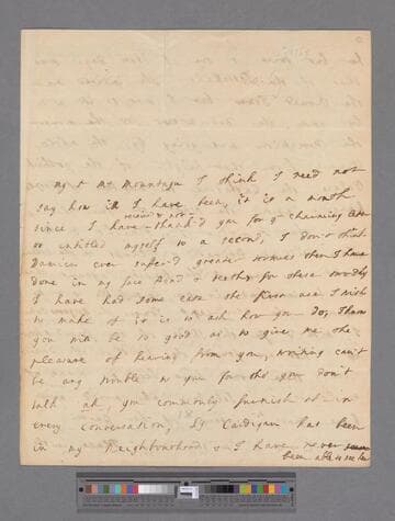 Vesey, Elizabeth (Vesey) Handcock. Letter to Elizabeth (Robinson) Montagu