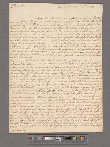 Clarke, George. Letter to Thomas Byerley