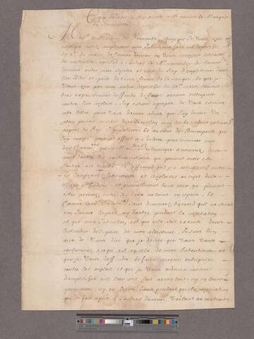 Louis XIV, King of France. Copie de la letre du Roy escrite a Monsieur le Marquis de Denonville