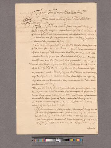 Haskett, Elias. To the King's Most Excellent Majesty [William III] : Petition