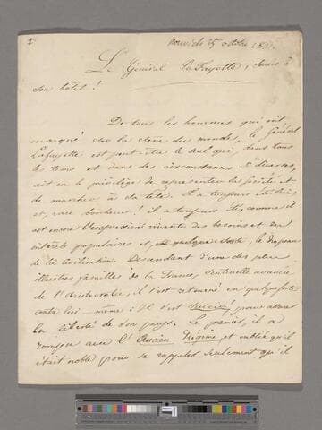 "Le Général La Fayette, soirées à son hotel!"