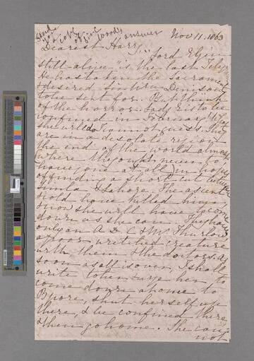 Hannah More (Macaulay) Trevelyan, Lady. Letter to Henry Thurston Holland, after Viscount Knutsford