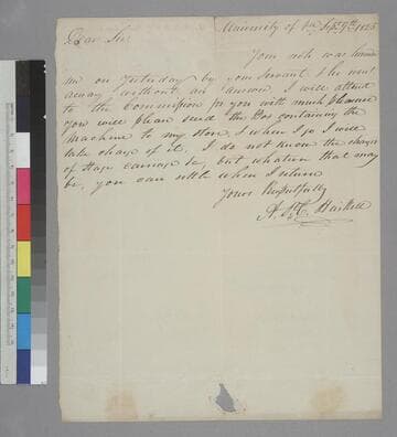 A. St. C. Heiskell, University of Virginia, letter to Thomas Jefferson