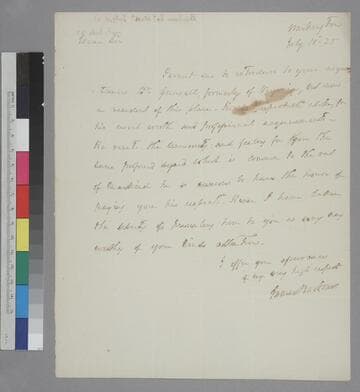 James Barbour, Washington, D.C., letter to Thomas Jefferson