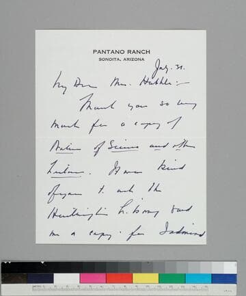 Lewis Douglas writes to GBH