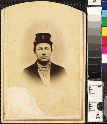 Unidentified soldier (with hat)