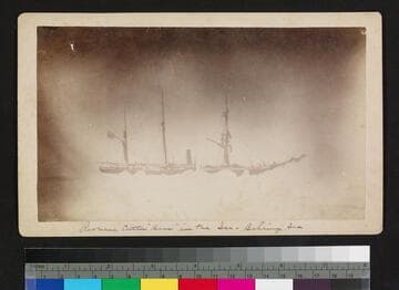 Revenue Cutter "Bear" in the ice -- Behring Sea