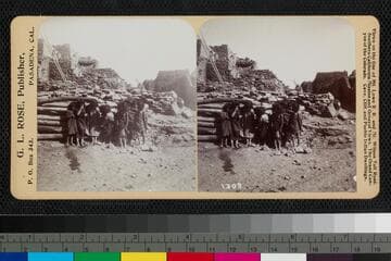 A group of Hopi children in an unidentified pueblo