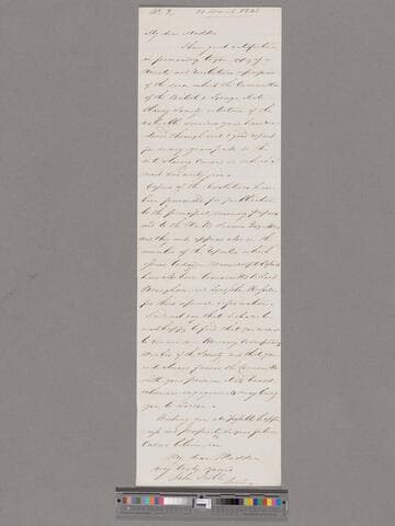 Madden, Richard Robert. Letter to the British Foreign Anti-Slavery Society, London