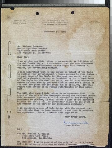 Correspondence and Tax returns