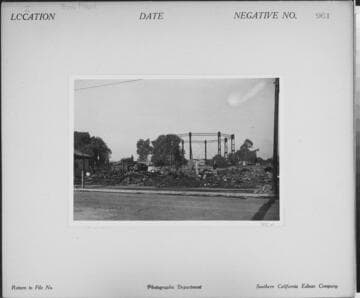 Santa Monica Warehouse burned