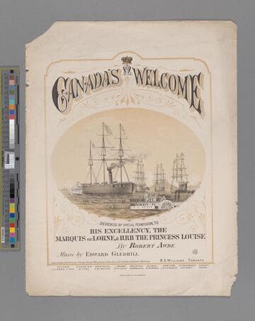 Canada's welcome / by Robert Awde ; music by Edward Gledhill