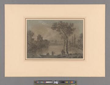 River Landscape with Fishermen