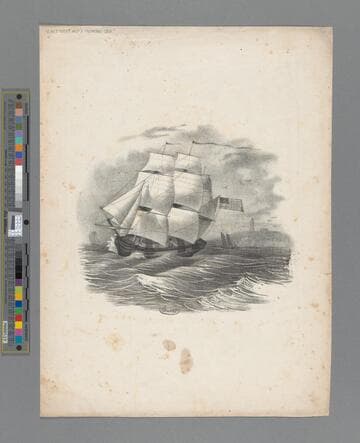 A wet sheet and a flowing sea / as sung by Mr. Howard written by Allan Cunningham the music composed & dedicated to Richard B. Taylor by M.S