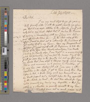 Kearney, Michael. Letter to Richard Shackleton
