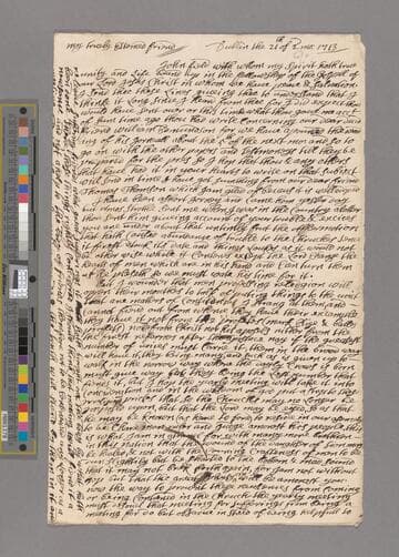 Rooke, George. Letter to John Field