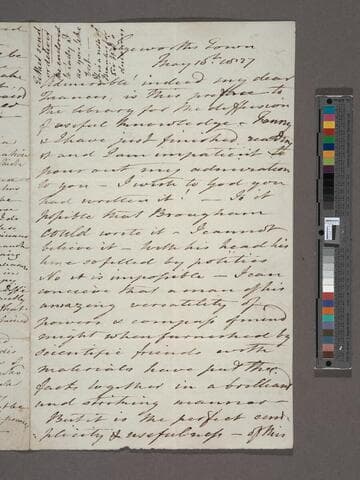 Edgeworth, Maria.  Letter to [Sir Francis Beaufort]