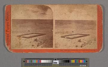 Lava Bed, looking East, showing Soldiers Cemetery