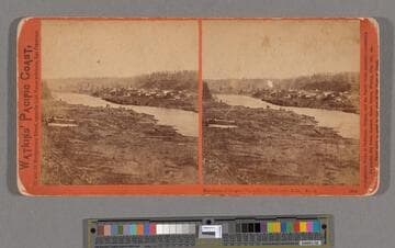 Panorama of Oregon City and the Willamette Falls. No. 1