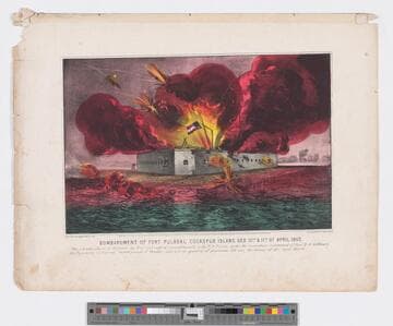 Bombardment of Fort Pulaski, Cockspur Island, Geo. 10th & 11th of April 1862
