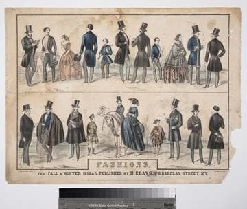 Fashions, : for fall & winter 1854&5. Published by H. Clays, No 8. Barclay street, N.Y