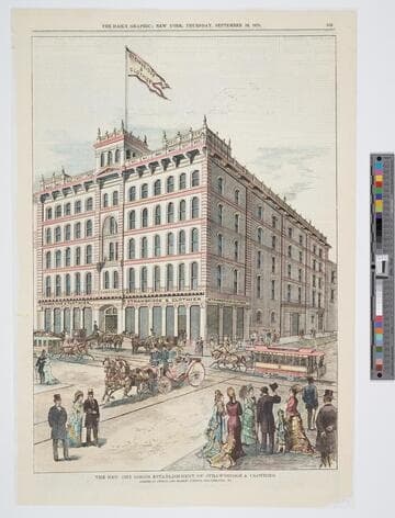 The New Dry Goods Establishment of Strawbridge & Clothier. Corner of Eighth and Market Streets, Philadelphia, PA