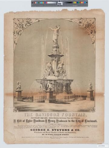 The Davidson fountain. : Fountain Square: Fifth Street, between Vine and Walnut
