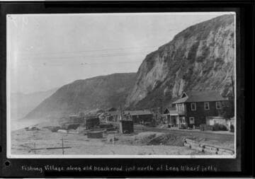 Japanese fishing village along old Beach Road just north of Long Wharf jetty