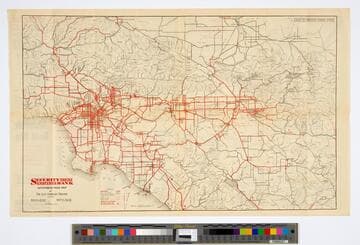 Security Trust & Savings Bank automobile road map of the Los Angeles region
