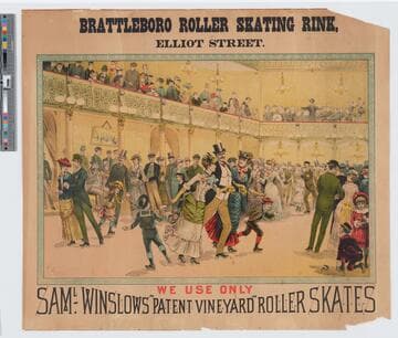 Brattleboro roller skating rink, Elliot street
