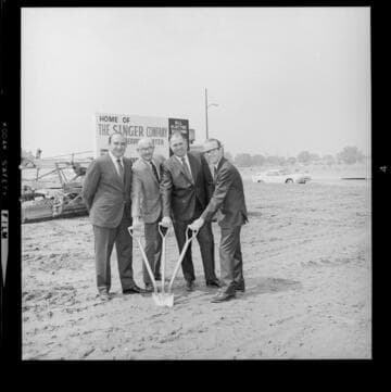 Groundbreaking ceremony for new Singer Company Service Center