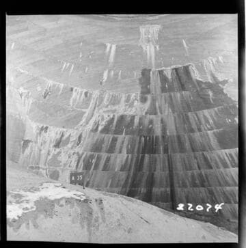 Big Creek, Florence Lake Dam - View of Intrados Arch #35