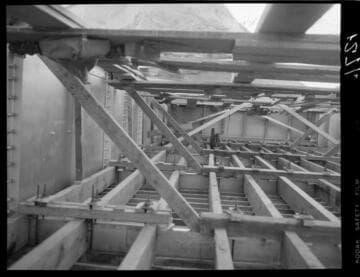 Big Creek - Mammoth Pool - Forming spillway bridge - from West abutment