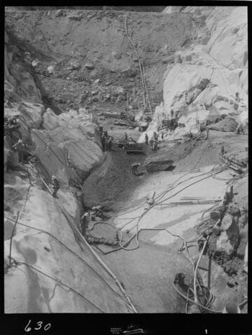 Big Creek - Mammoth Pool - Bottom of cutoff looking downstream